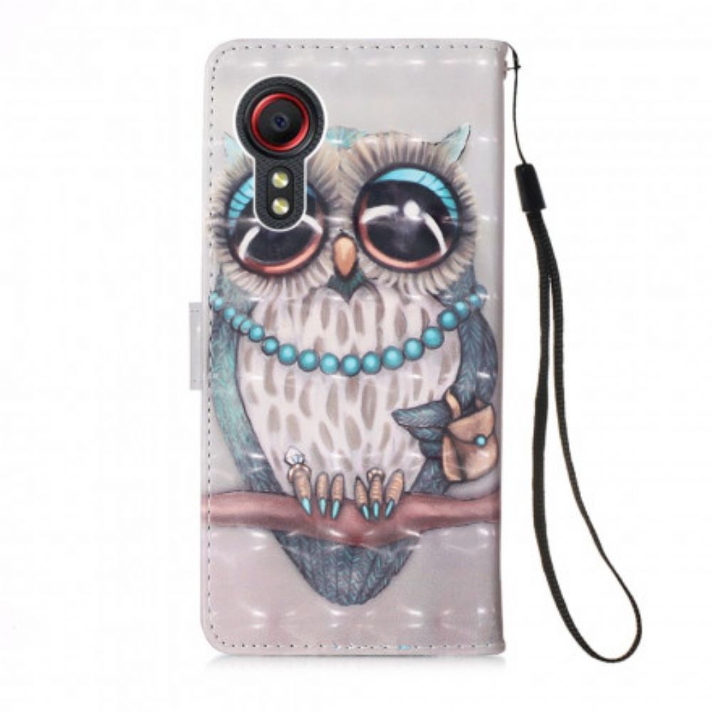 Folio-hoesje voor Samsung Galaxy XCover 5 Juffrouw Uil