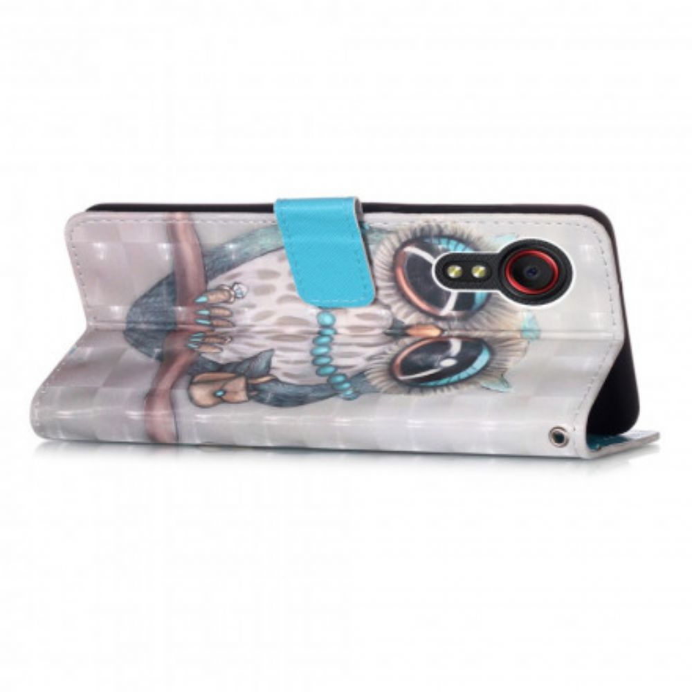 Folio-hoesje voor Samsung Galaxy XCover 5 Juffrouw Uil