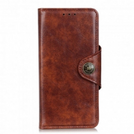 Folio-hoesje voor Samsung Galaxy XCover 5 Kunstleer Knoop Vintage