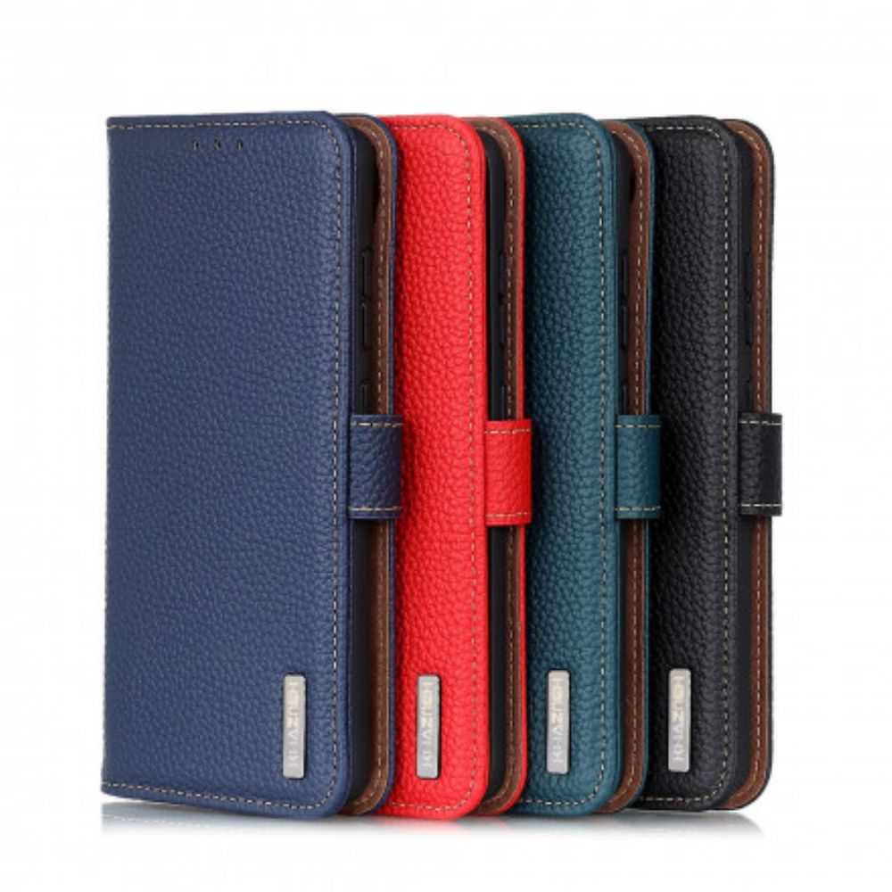 Folio-hoesje voor Samsung Galaxy XCover 5 Litchi Khazneh Leer