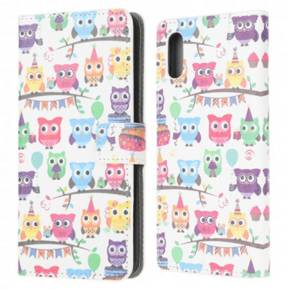 Folio-hoesje voor Samsung Galaxy XCover 5 Meerdere Uilen