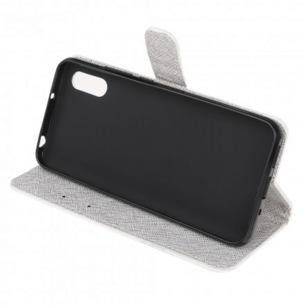 Folio-hoesje voor Samsung Galaxy XCover 5 Met Ketting Funky Katten Met Riem