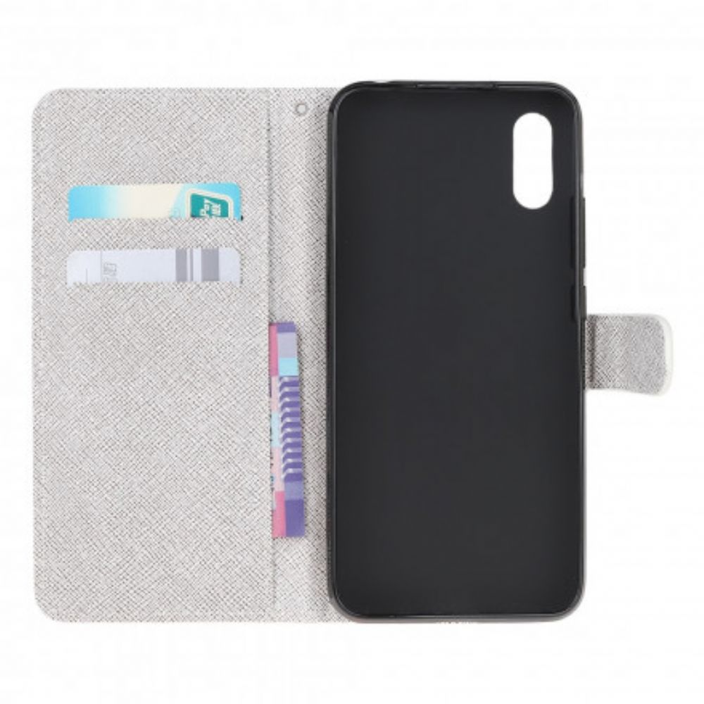 Folio-hoesje voor Samsung Galaxy XCover 5 Met Ketting Funky Katten Met Riem