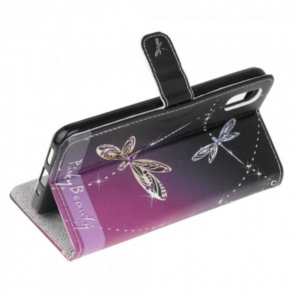 Folio-hoesje voor Samsung Galaxy XCover 5 Met Ketting Thong Libellen