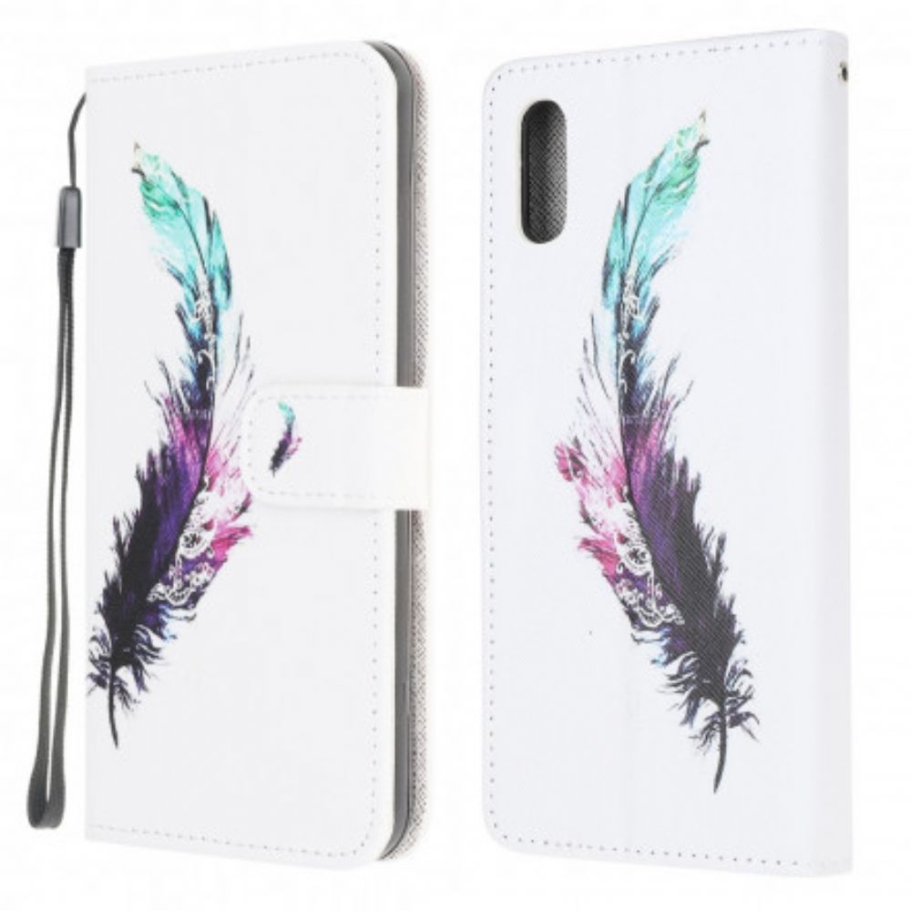 Folio-hoesje voor Samsung Galaxy XCover 5 Met Ketting Thong Veer