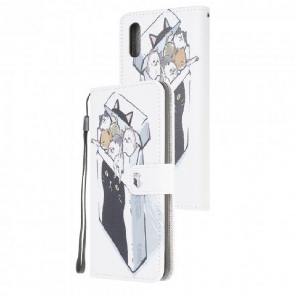 Folio-hoesje voor Samsung Galaxy XCover 5 Met Ketting Zeespelen