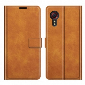 Folio-hoesje voor Samsung Galaxy XCover 5 Ontwerp Leereffect