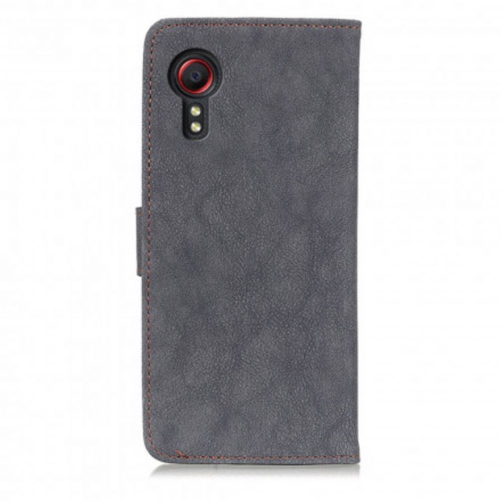 Folio-hoesje voor Samsung Galaxy XCover 5 Retro Split Kunstleer Khazneh