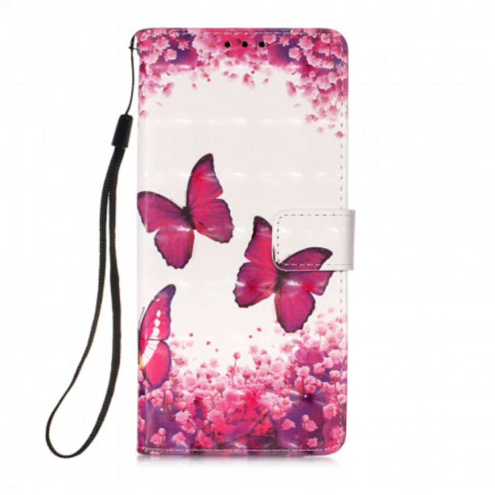 Folio-hoesje voor Samsung Galaxy XCover 5 Rode Vlinders