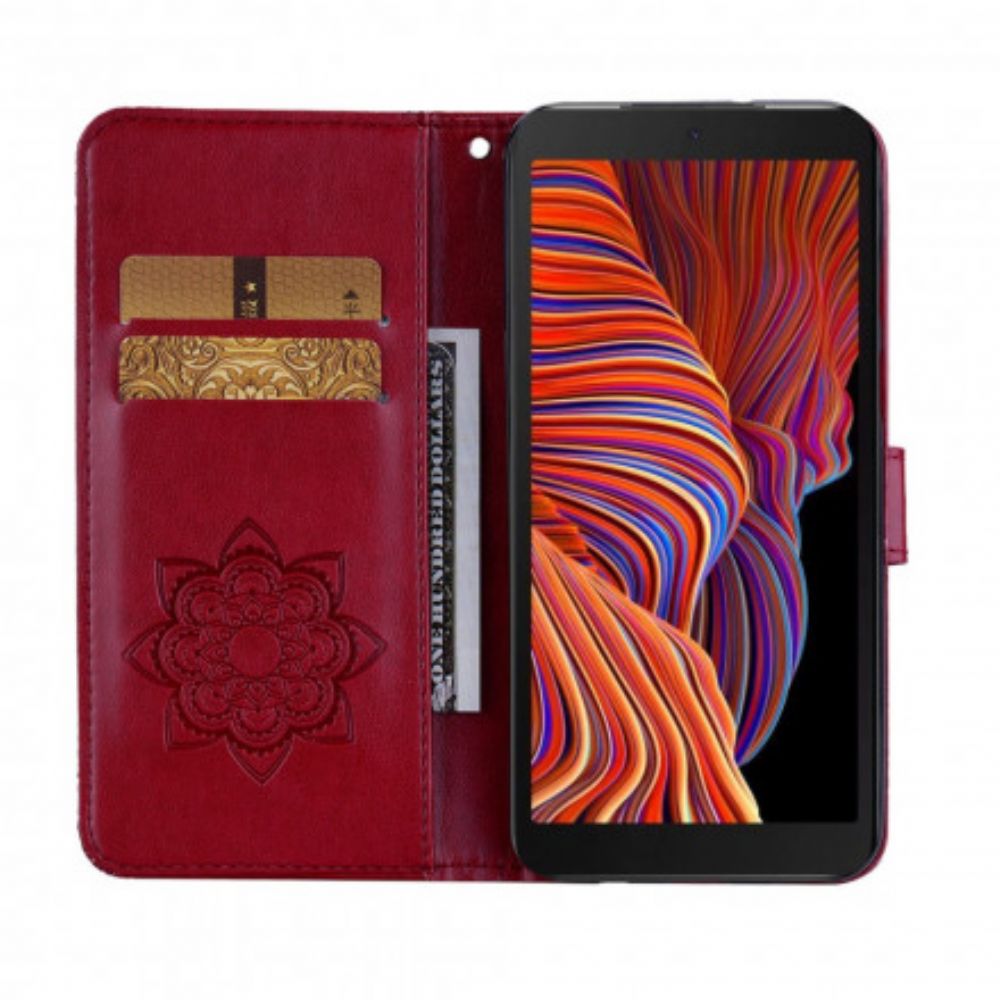 Folio-hoesje voor Samsung Galaxy XCover 5 Uil Mandala En Charm