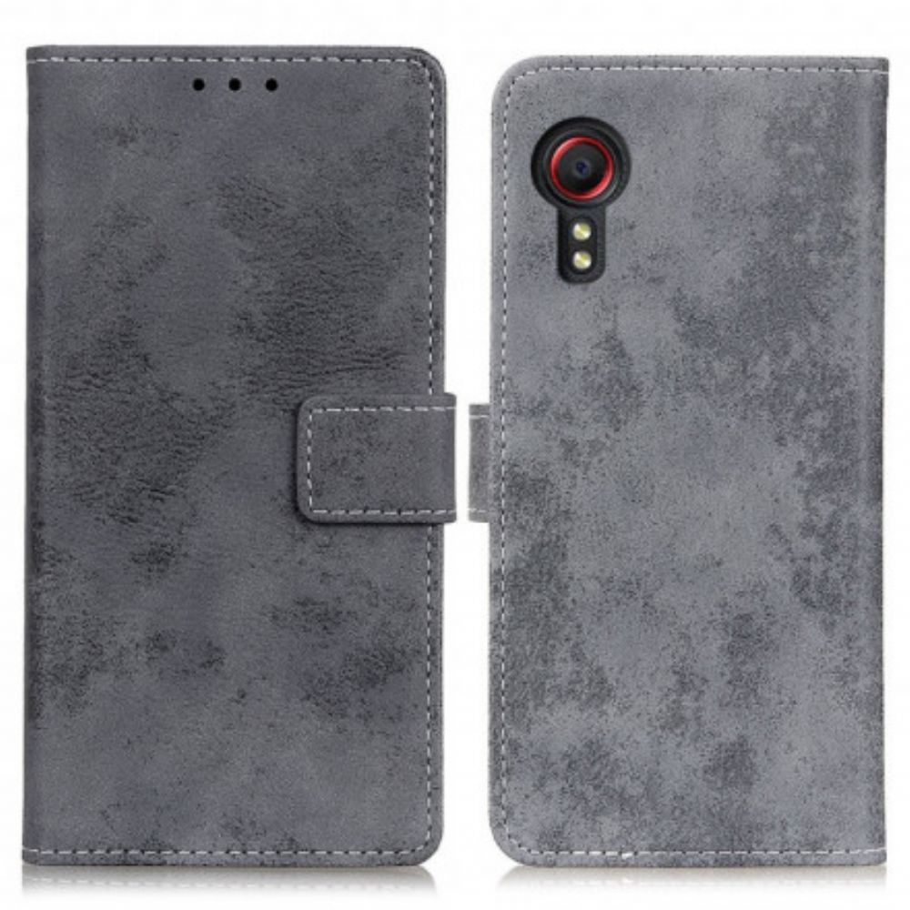 Folio-hoesje voor Samsung Galaxy XCover 5 Vintage Kunstleer