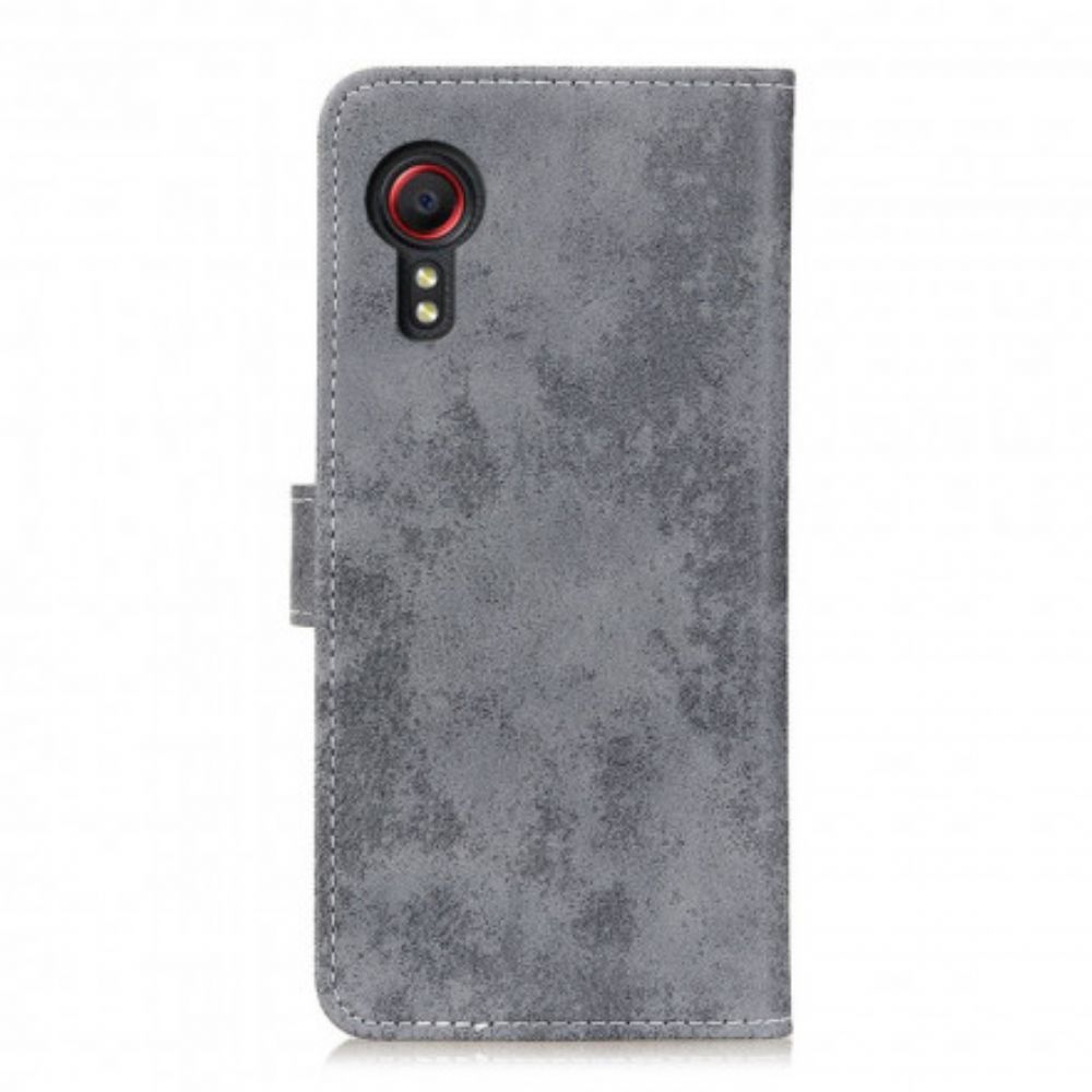 Folio-hoesje voor Samsung Galaxy XCover 5 Vintage Kunstleer