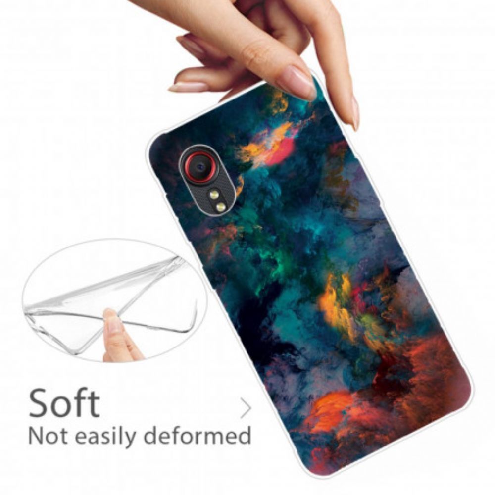 Hoesje voor Samsung Galaxy XCover 5 Gekleurde Wolken