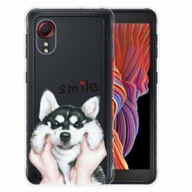 Hoesje voor Samsung Galaxy XCover 5 Glimlach Hond