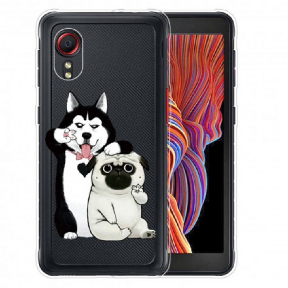 Hoesje voor Samsung Galaxy XCover 5 Grappige Honden