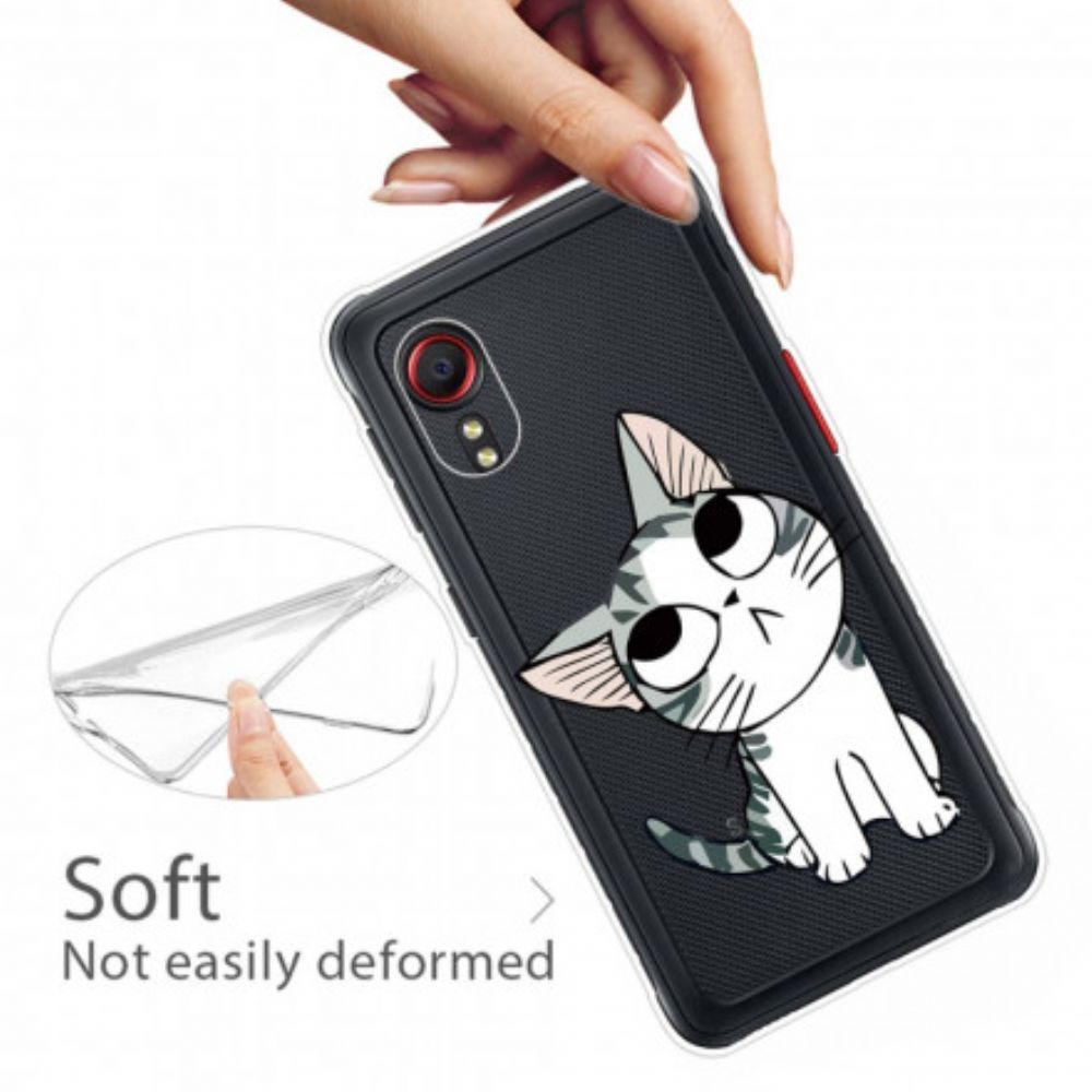 Hoesje voor Samsung Galaxy XCover 5 Lieve Kat