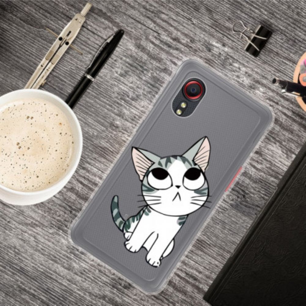 Hoesje voor Samsung Galaxy XCover 5 Lieve Kat