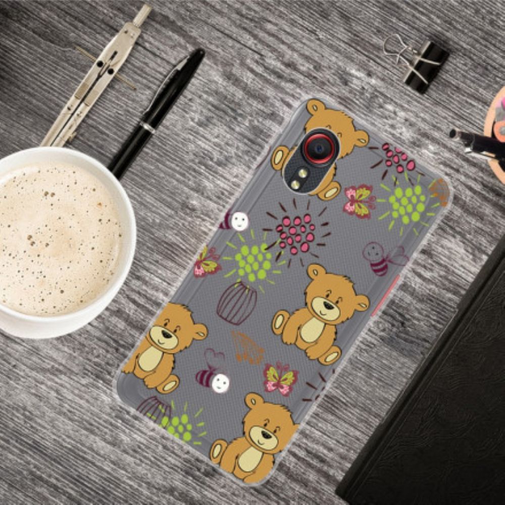 Hoesje voor Samsung Galaxy XCover 5 Teddyberen Top