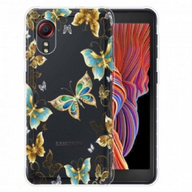 Hoesje voor Samsung Galaxy XCover 5 Vliegende Vlinders