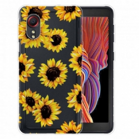 Hoesje voor Samsung Galaxy XCover 5 Zonnebloemen