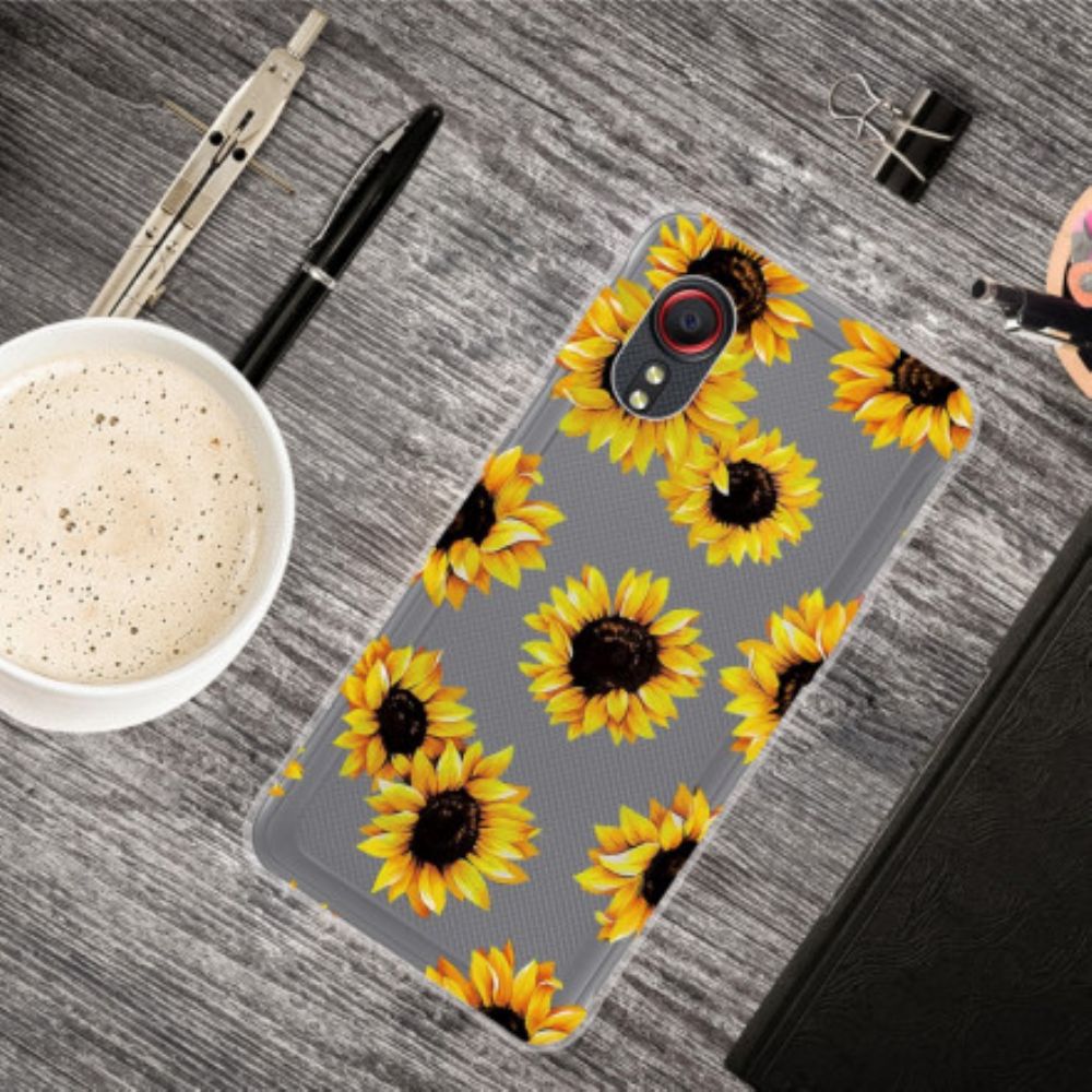 Hoesje voor Samsung Galaxy XCover 5 Zonnebloemen