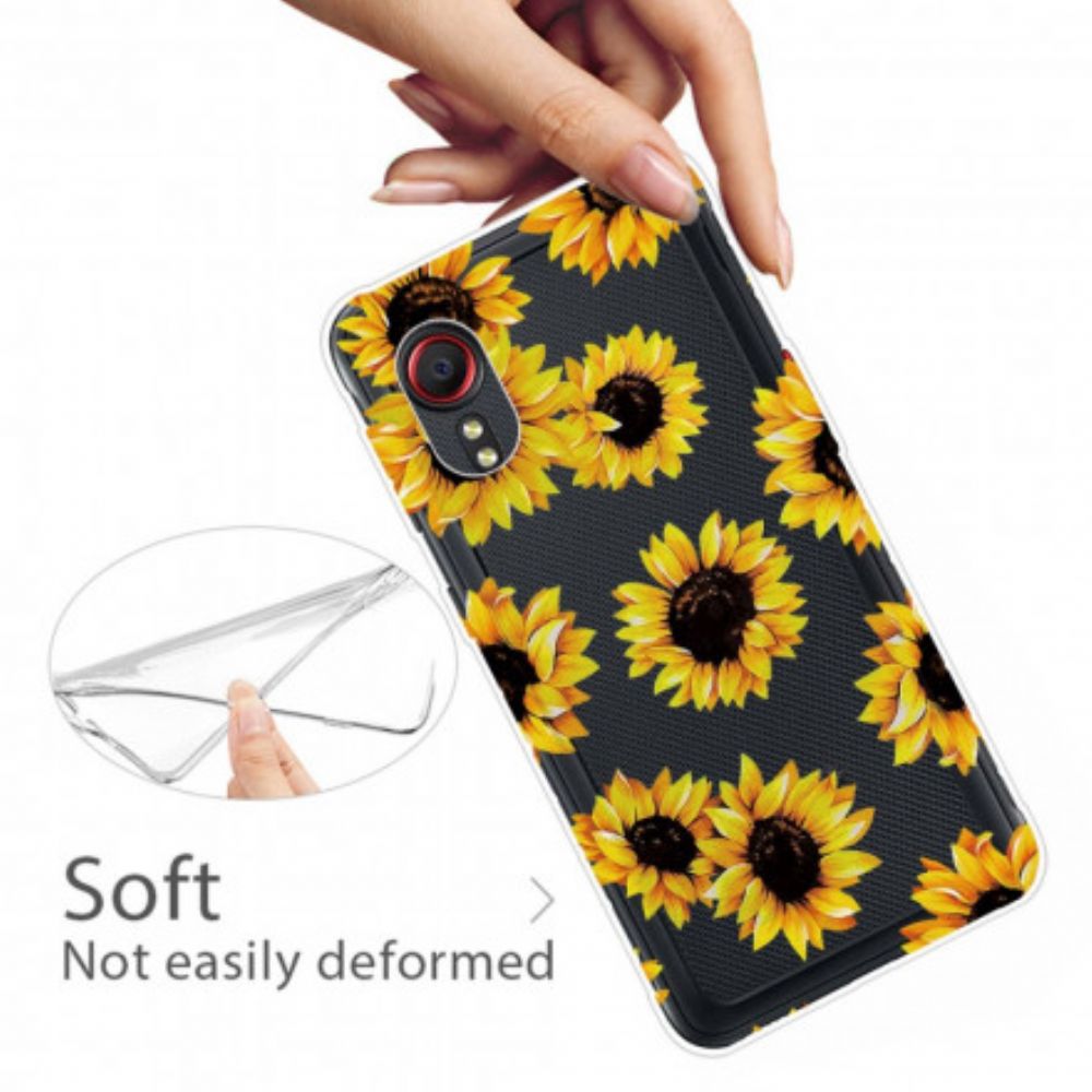 Hoesje voor Samsung Galaxy XCover 5 Zonnebloemen