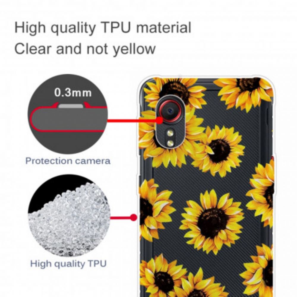 Hoesje voor Samsung Galaxy XCover 5 Zonnebloemen