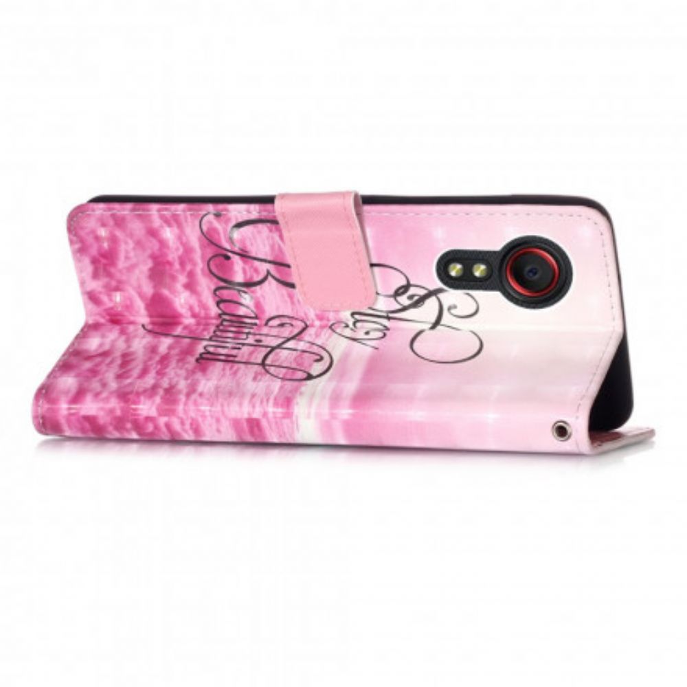 Leren Hoesje voor Samsung Galaxy XCover 5 Blijf Mooi