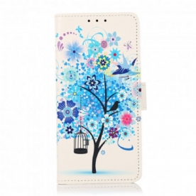 Leren Hoesje voor Samsung Galaxy XCover 5 Bloeiende Boom