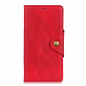 Leren Hoesje voor Samsung Galaxy XCover 5 Kunstleer Vintage Knoop