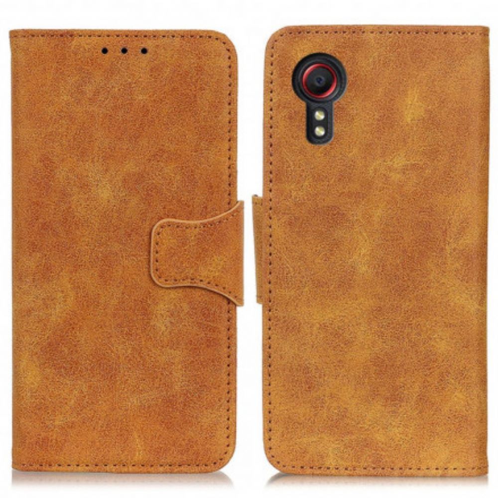 Leren Hoesje voor Samsung Galaxy XCover 5 Vintage Splitleer