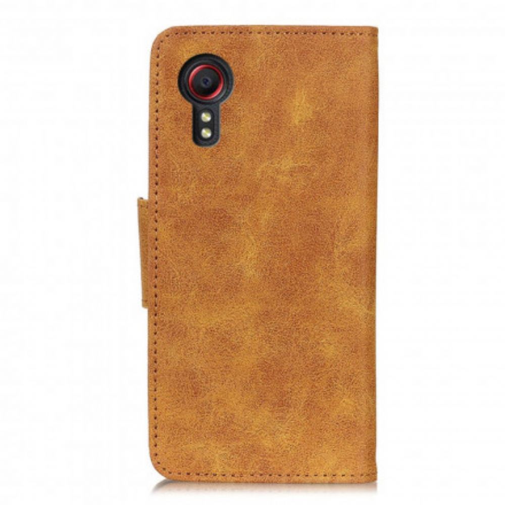 Leren Hoesje voor Samsung Galaxy XCover 5 Vintage Splitleer