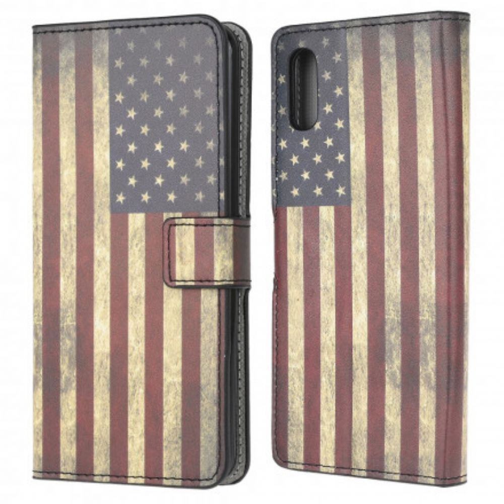 Leren Hoesje voor Samsung Galaxy XCover 5 Vlag Van De Vs