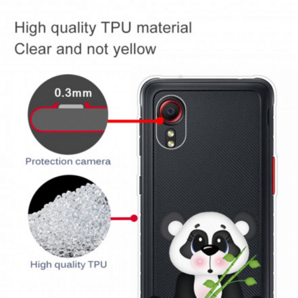 Telefoonhoesje voor Samsung Galaxy XCover 5 Transparante Trieste Panda