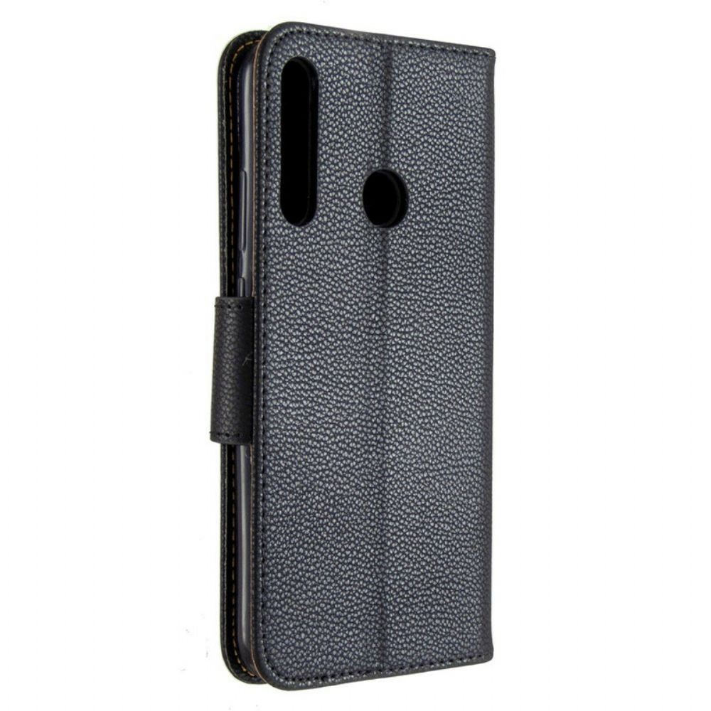 Flip Case voor Huawei P40 Lite E / Huawei Y7p Folio-hoesje Litchi Flap Schuin