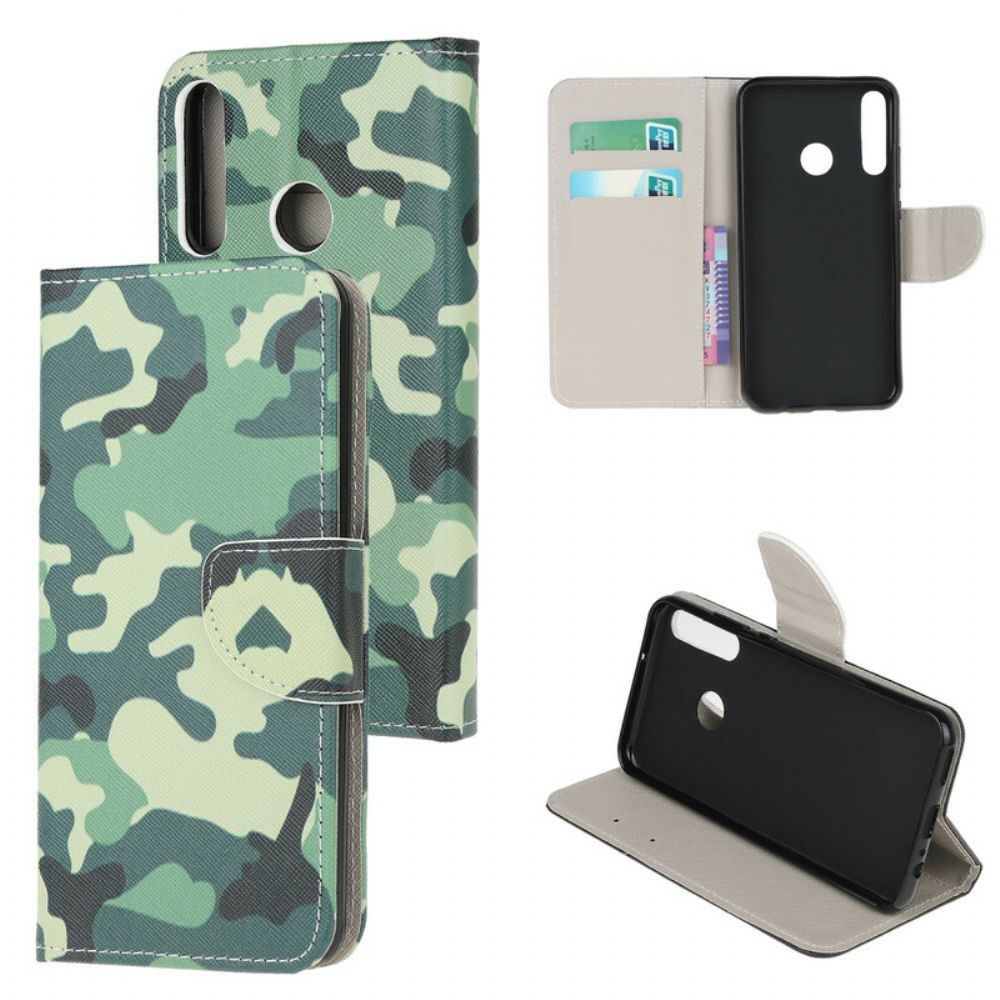 Flip Case voor Huawei P40 Lite E / Huawei Y7p Militaire Camouflage