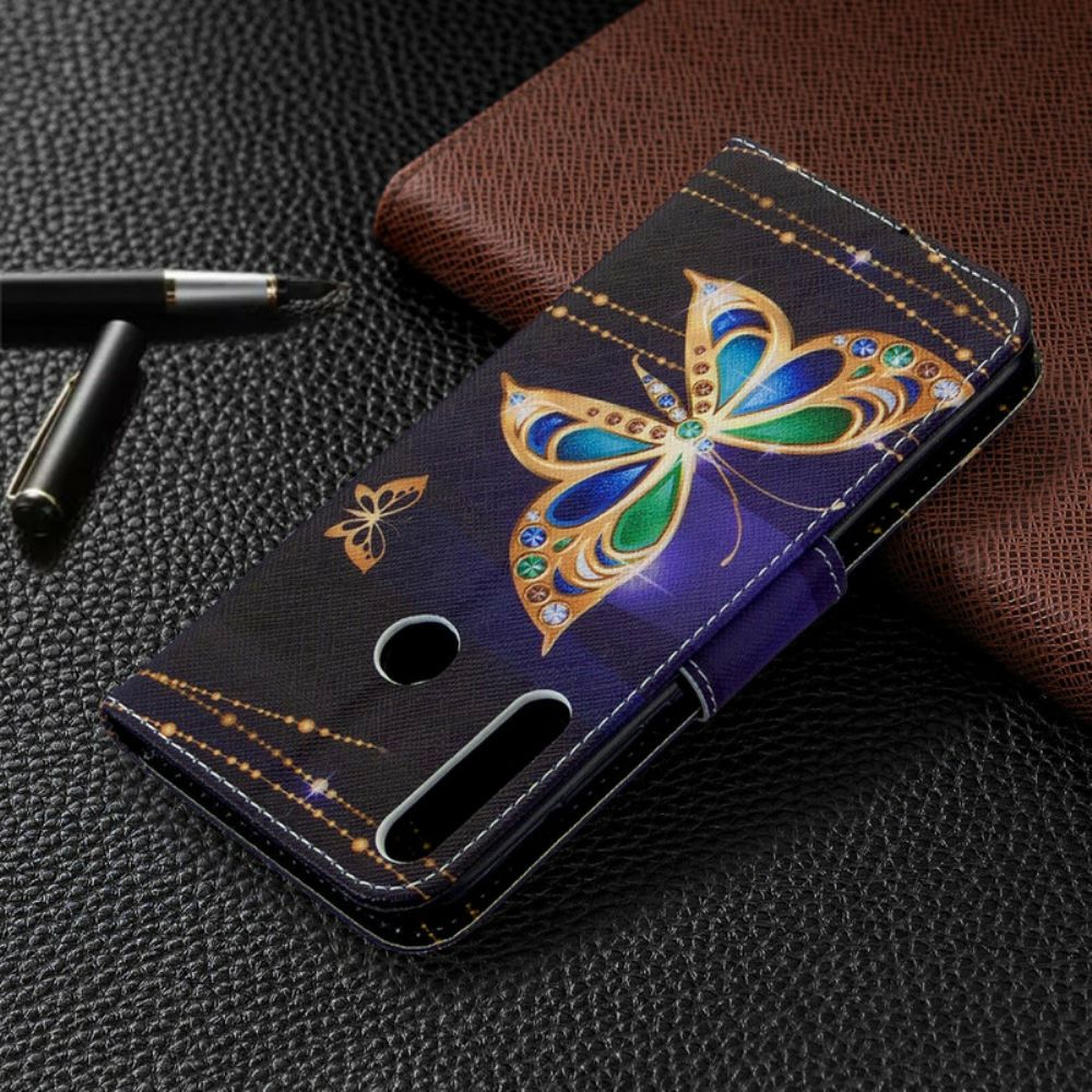 Flip Case voor Huawei P40 Lite E / Huawei Y7p Vlinders Koningen