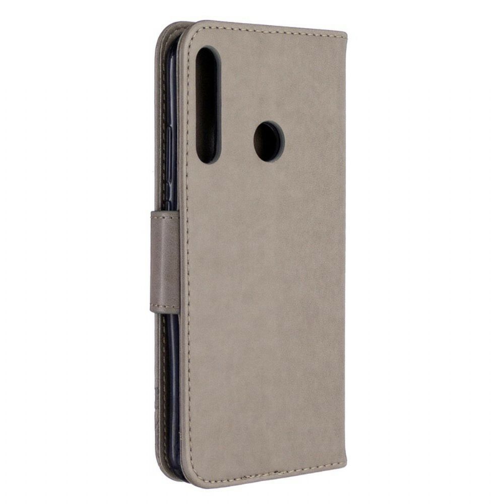 Folio-hoesje voor Huawei P40 Lite E / Huawei Y7p Flip Case Vlinders En Schuine Klep