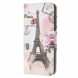 Folio-hoesje voor Huawei P40 Lite E / Huawei Y7p Retro Eiffeltoren