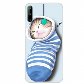 Hoesje voor Huawei P40 Lite E / Huawei Y7p Slapende Kitten