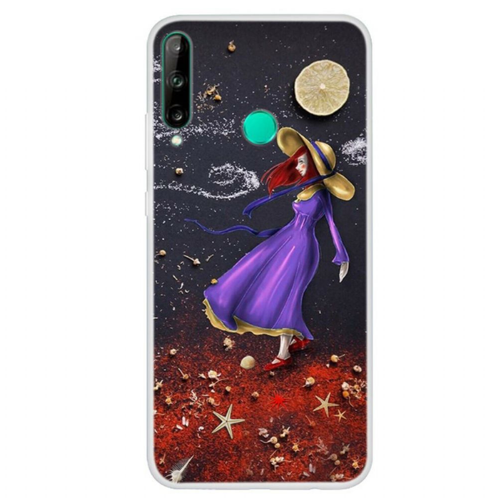 Hoesje voor Huawei P40 Lite E / Huawei Y7p Vrouw Op Zee