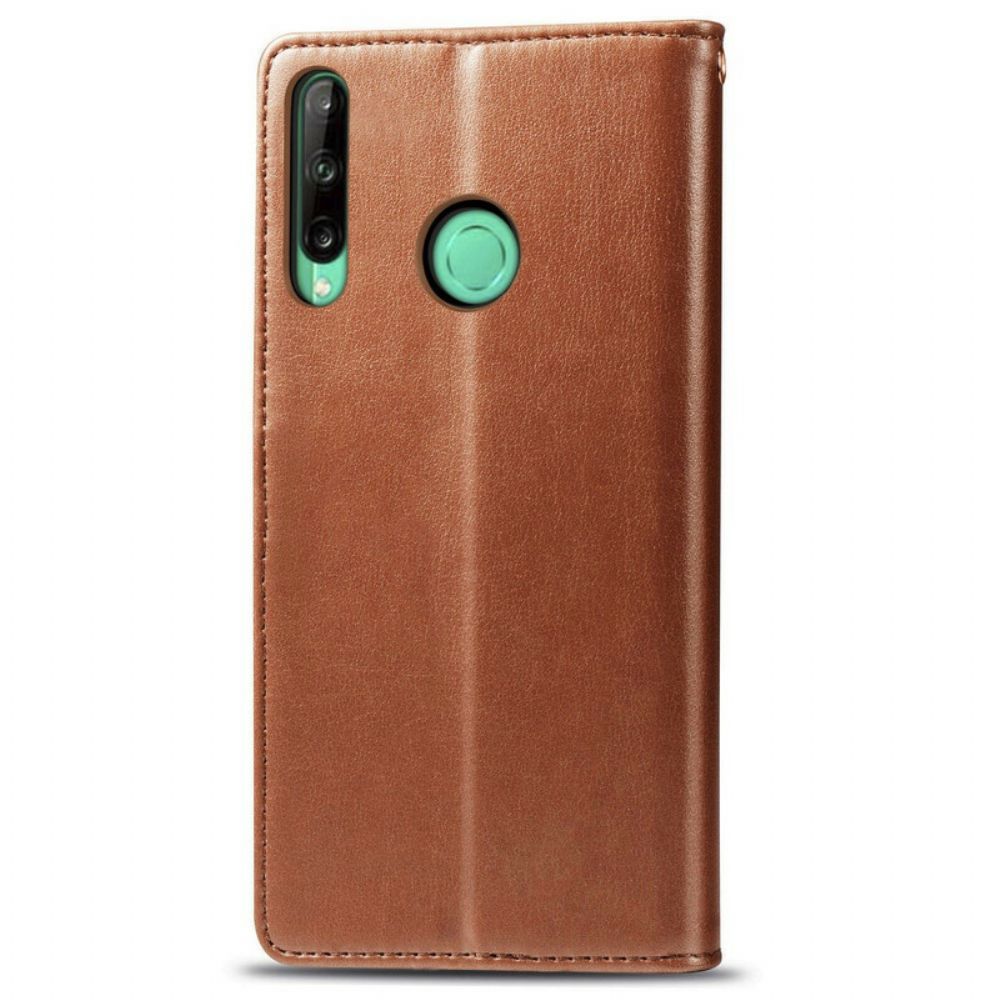 Leren Hoesje voor Huawei P40 Lite E / Huawei Y7p Kunstleer En Vintage Sluiting