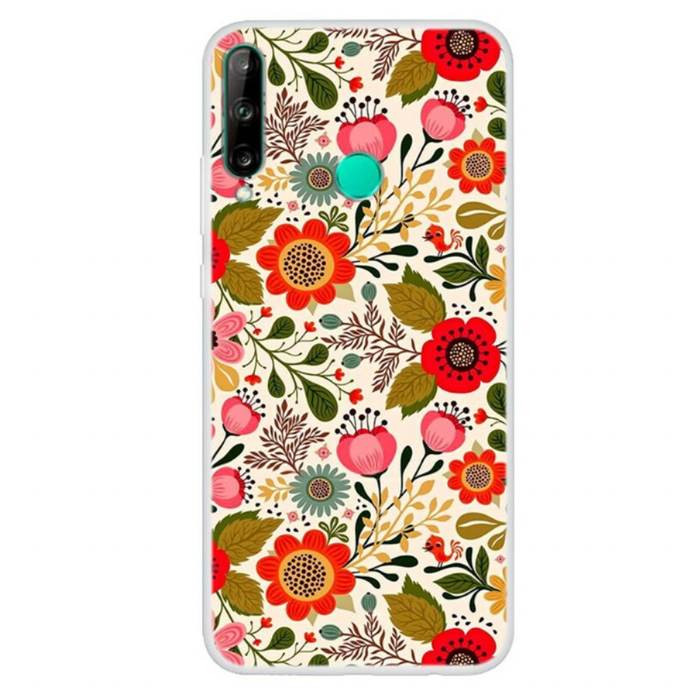 Telefoonhoesje voor Huawei P40 Lite E / Huawei Y7p Bloemen Tapijt