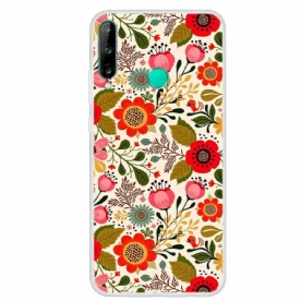 Telefoonhoesje voor Huawei P40 Lite E / Huawei Y7p Bloemen Tapijt