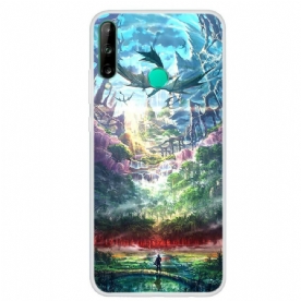 Telefoonhoesje voor Huawei P40 Lite E / Huawei Y7p Natuurparadijs