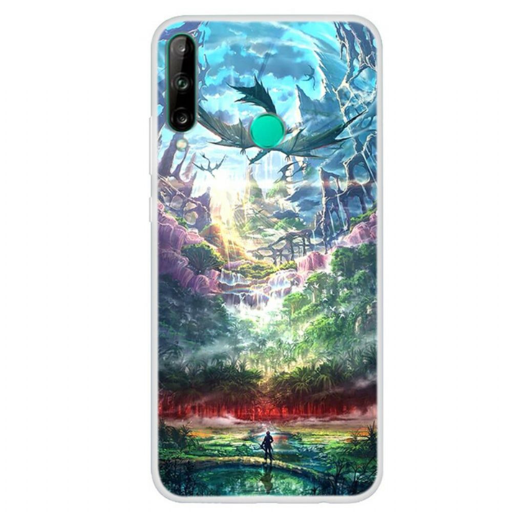 Telefoonhoesje voor Huawei P40 Lite E / Huawei Y7p Natuurparadijs