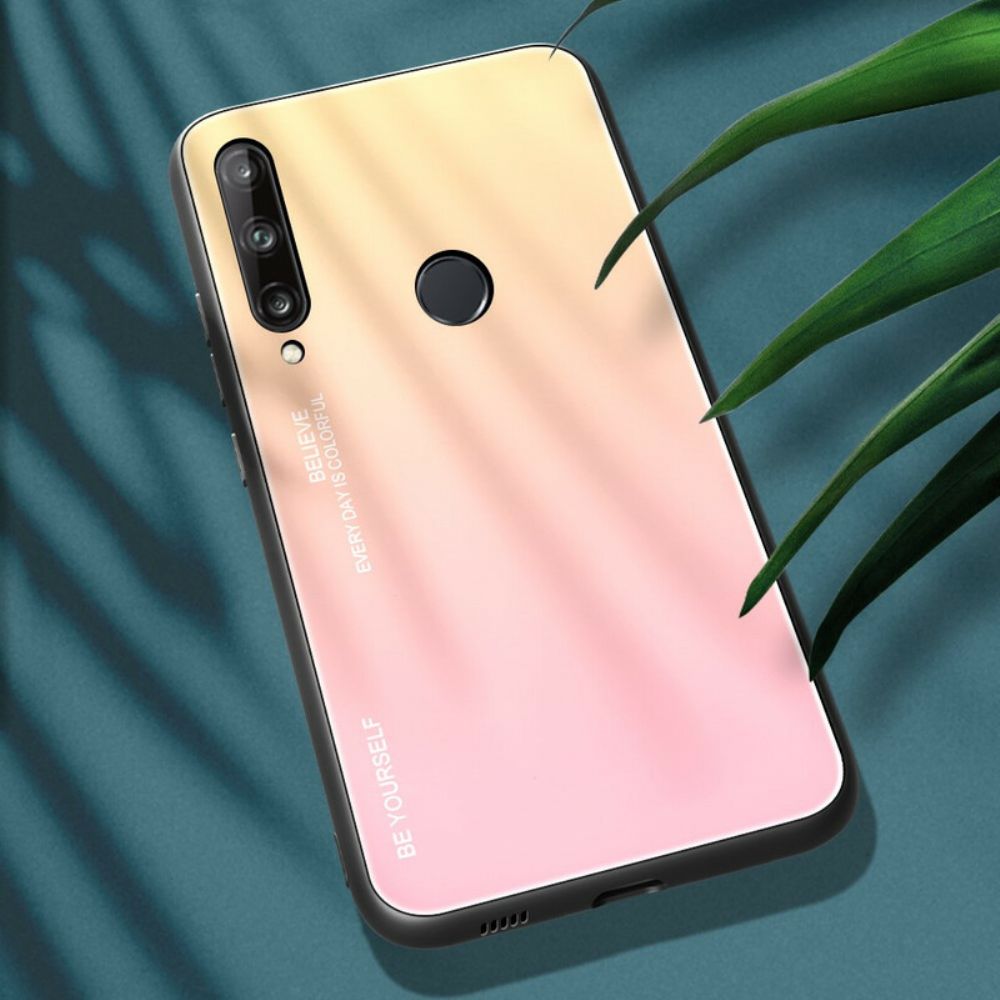 Telefoonhoesje voor Huawei P40 Lite E / Huawei Y7p Wees Jezelf Van Gehard Glas