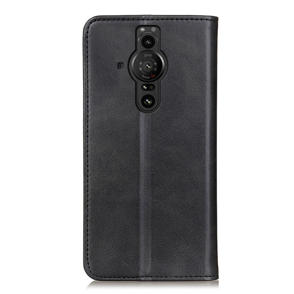 Bescherming Hoesje voor Sony Xperia Pro-I Folio-hoesje Elegantie Splitleer