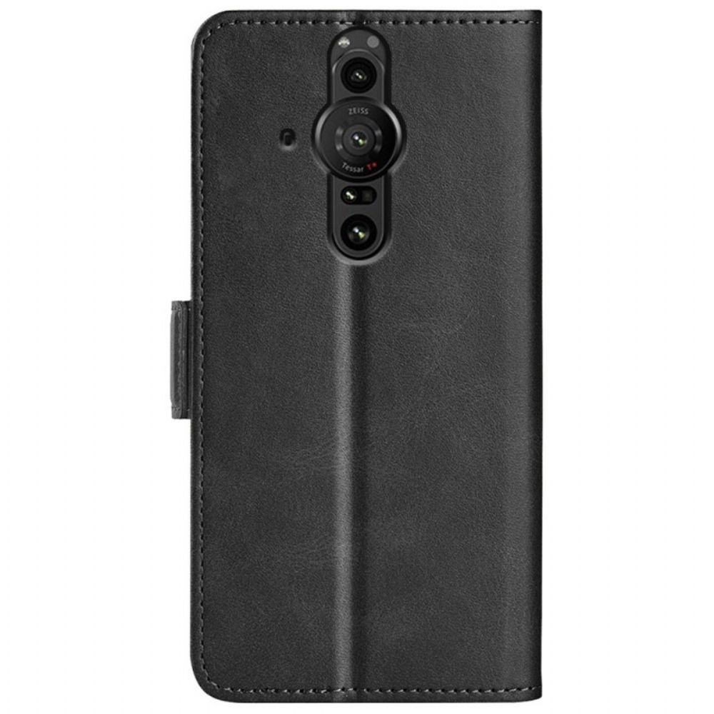 Folio-hoesje voor Sony Xperia Pro-I Flip Case Klassieke Dubbele Klep