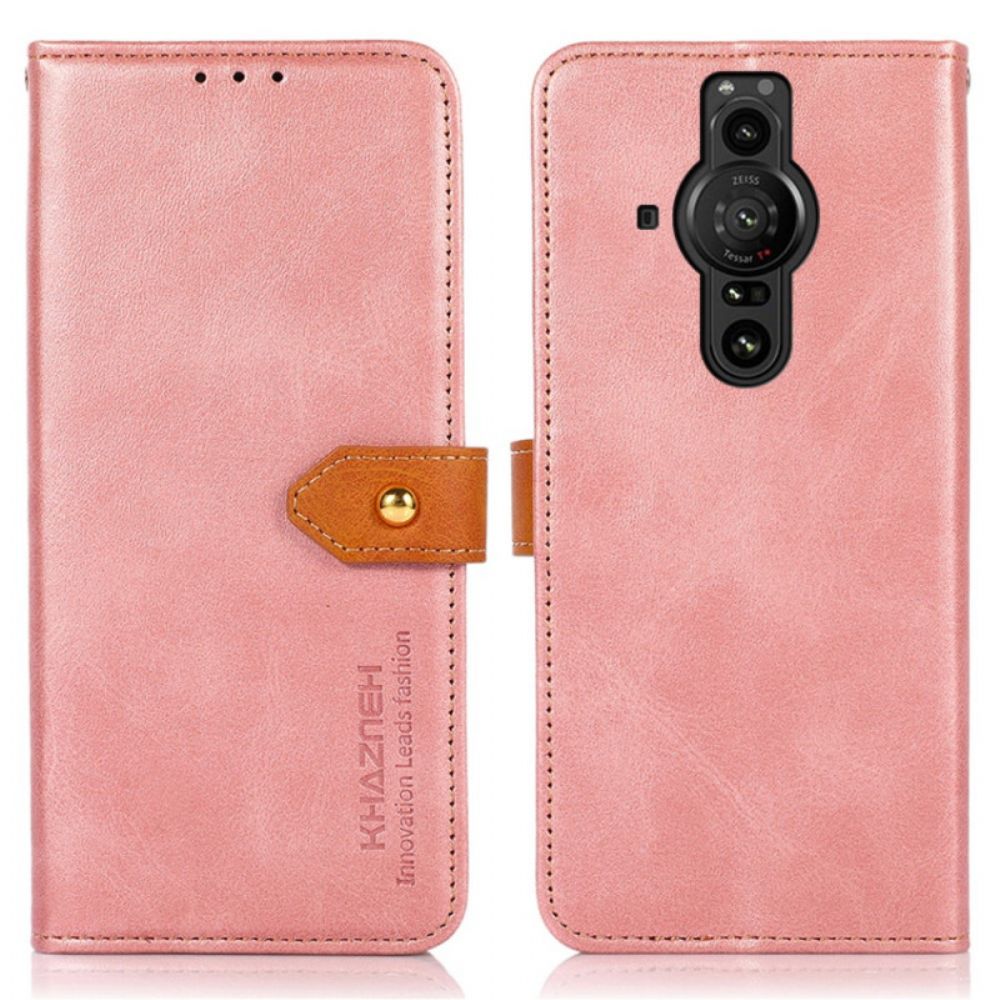 Folio-hoesje voor Sony Xperia Pro-I Met Khazneh-band